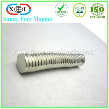 nickel plated N35 round thin magnets